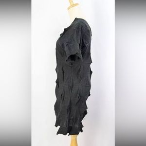 Issey Miyake, dark gray sweater dress